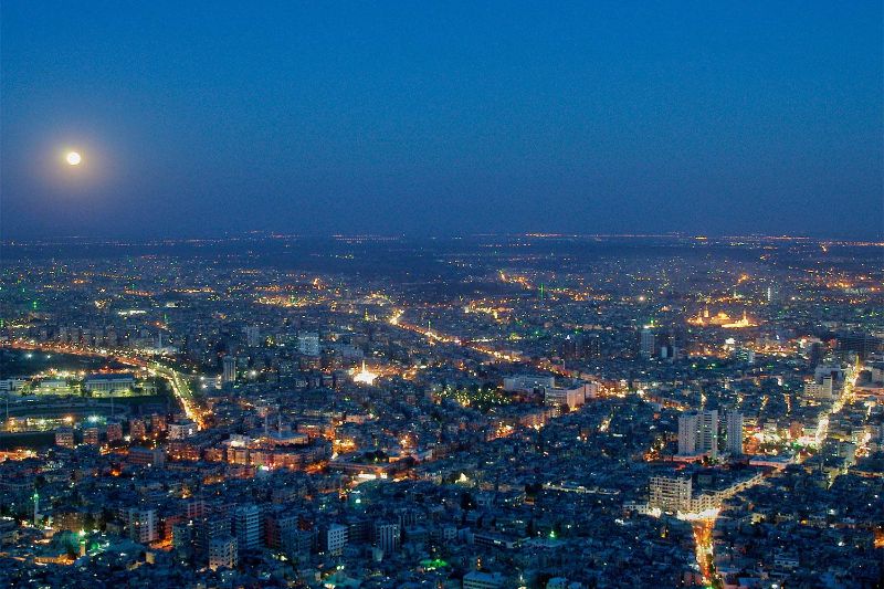 Damaskus bei Nacht