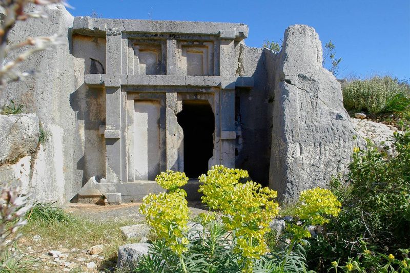Grabstätte der römischen Akropole in Ksantos